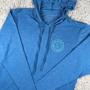 Anetik Performance Sun Hoodie Mens Small S Blue Blueline Surf‎ Paddle Co UPF30